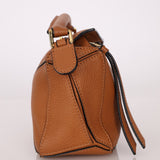 Loewe Grained Calfskin Cognac Mini Puzzle - FashioNica