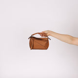Loewe Grained Calfskin Cognac Mini Puzzle - FashioNica