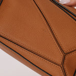 Loewe Grained Calfskin Cognac Mini Puzzle - FashioNica