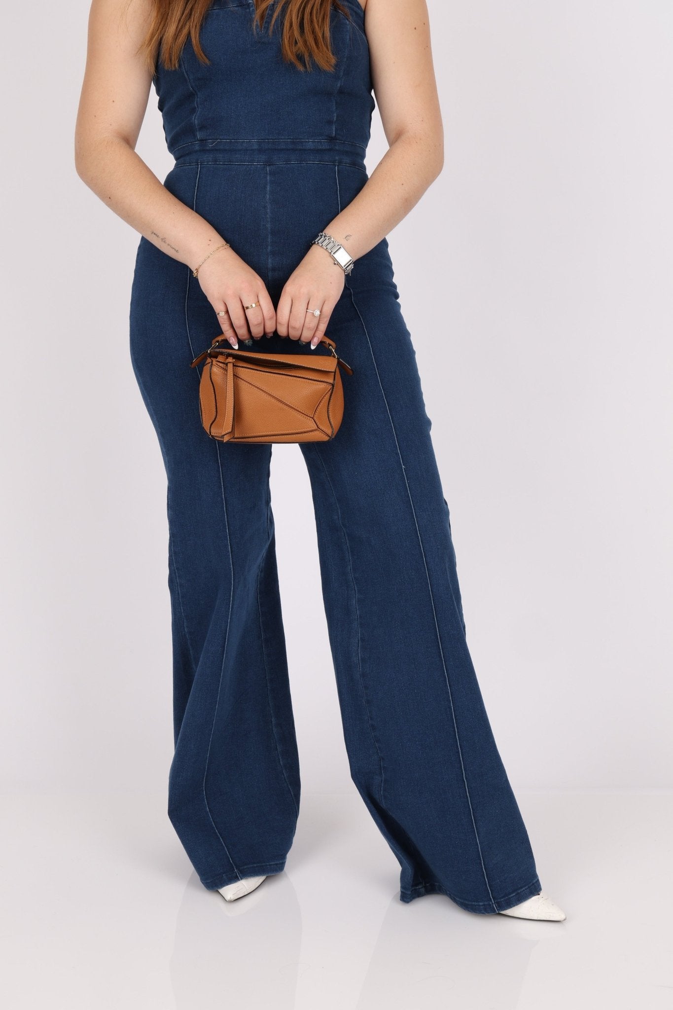 Loewe Grained Calfskin Cognac Mini Puzzle - FashioNica