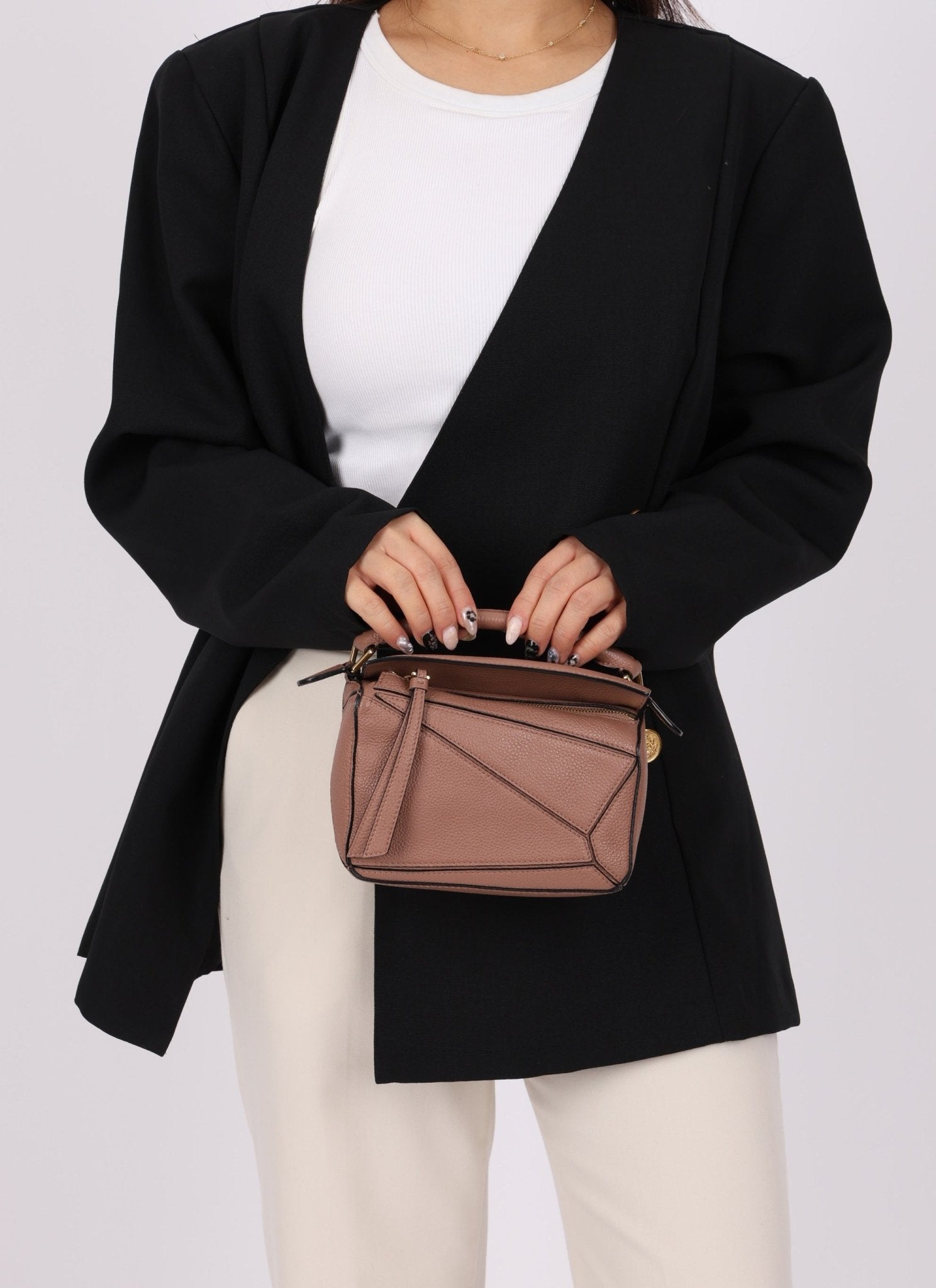 Loewe Grained Leather Mini Puzzle - FashioNica