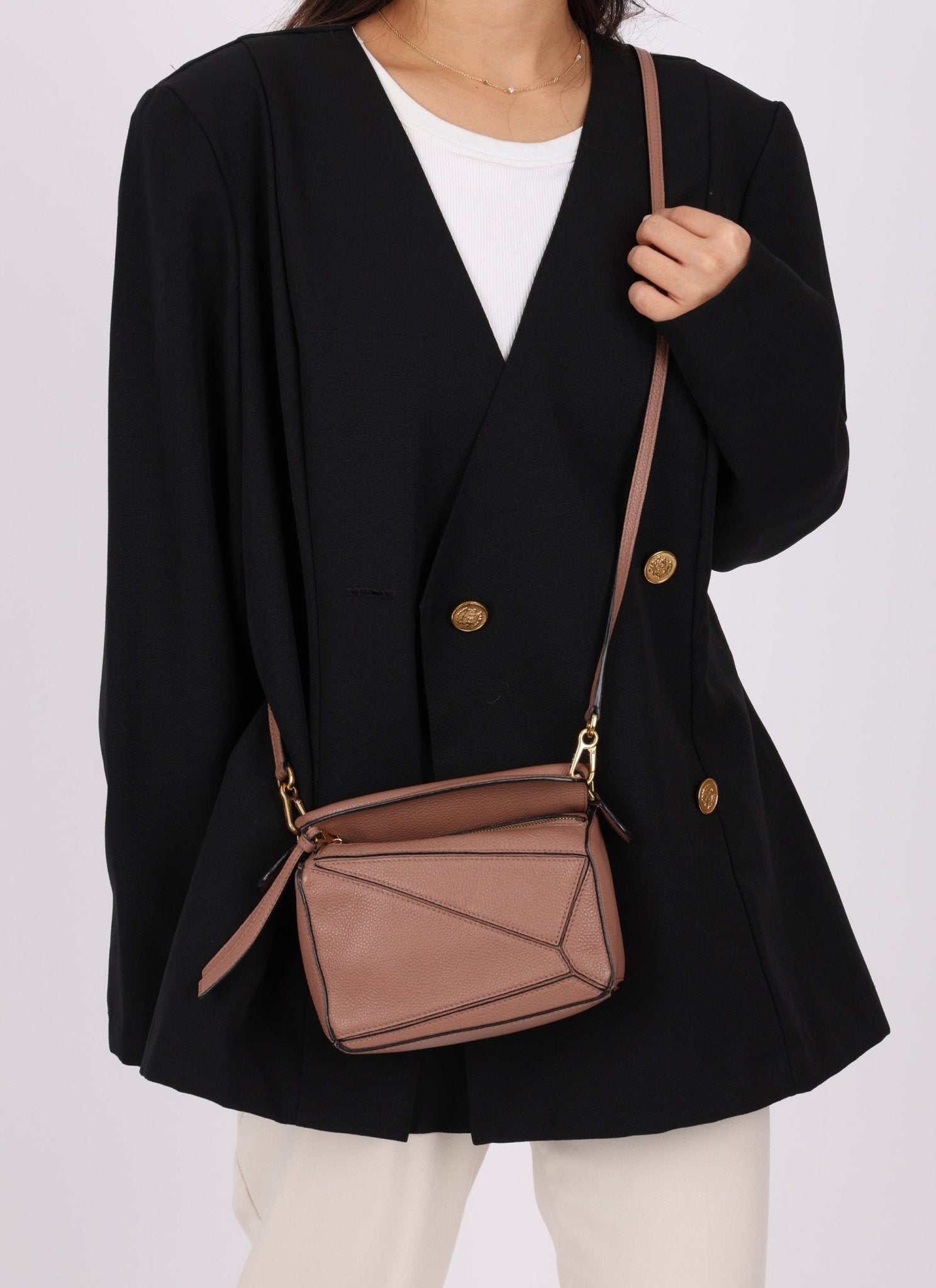 Loewe Grained Leather Mini Puzzle - FashioNica