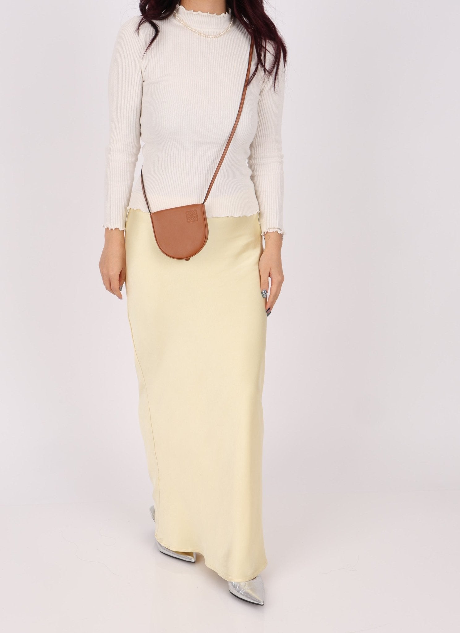 Loewe Leather Anagram Heel Mini Crossbody - FashioNica