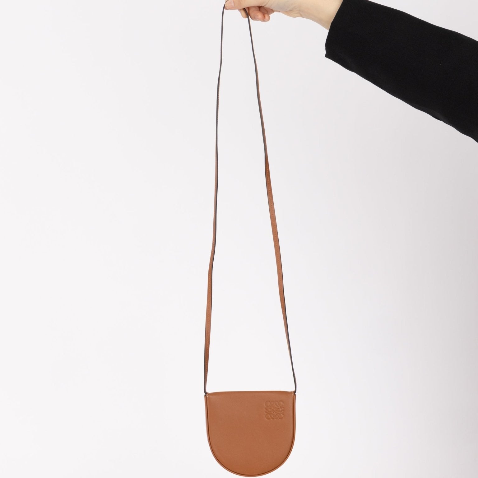 Loewe Leather Anagram Heel Mini Crossbody - FashioNica