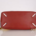 Loewe Leather and Striped Canvas Large Puzzle Bag - FashioNica