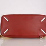 Loewe Leather and Striped Canvas Large Puzzle Bag - FashioNica