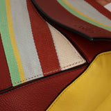 Loewe Leather and Striped Canvas Large Puzzle Bag - FashioNica