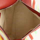 Loewe Leather and Striped Canvas Large Puzzle Bag - FashioNica