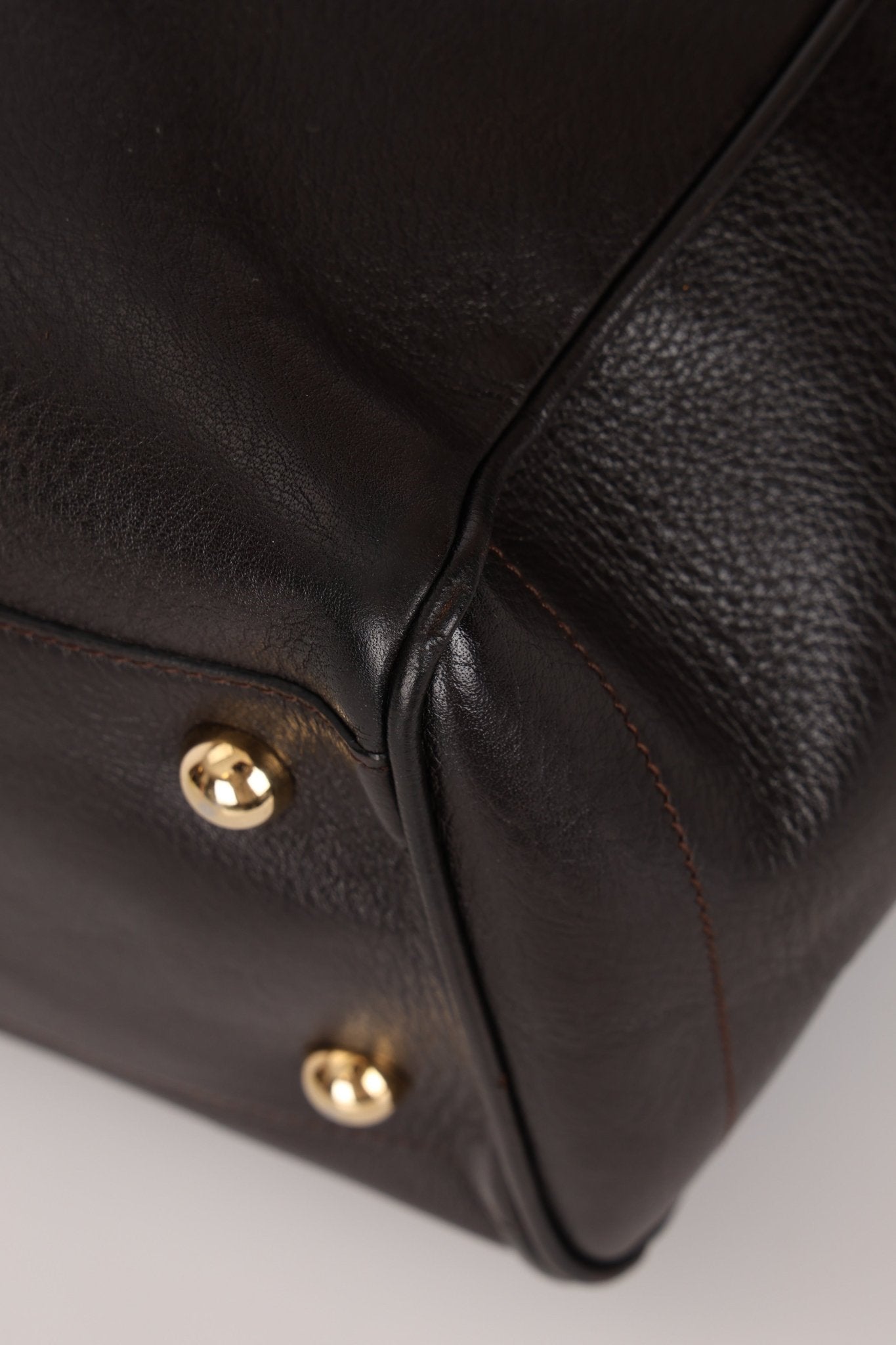 Loewe Leather Embossed Logo Tote Bag - FashioNica