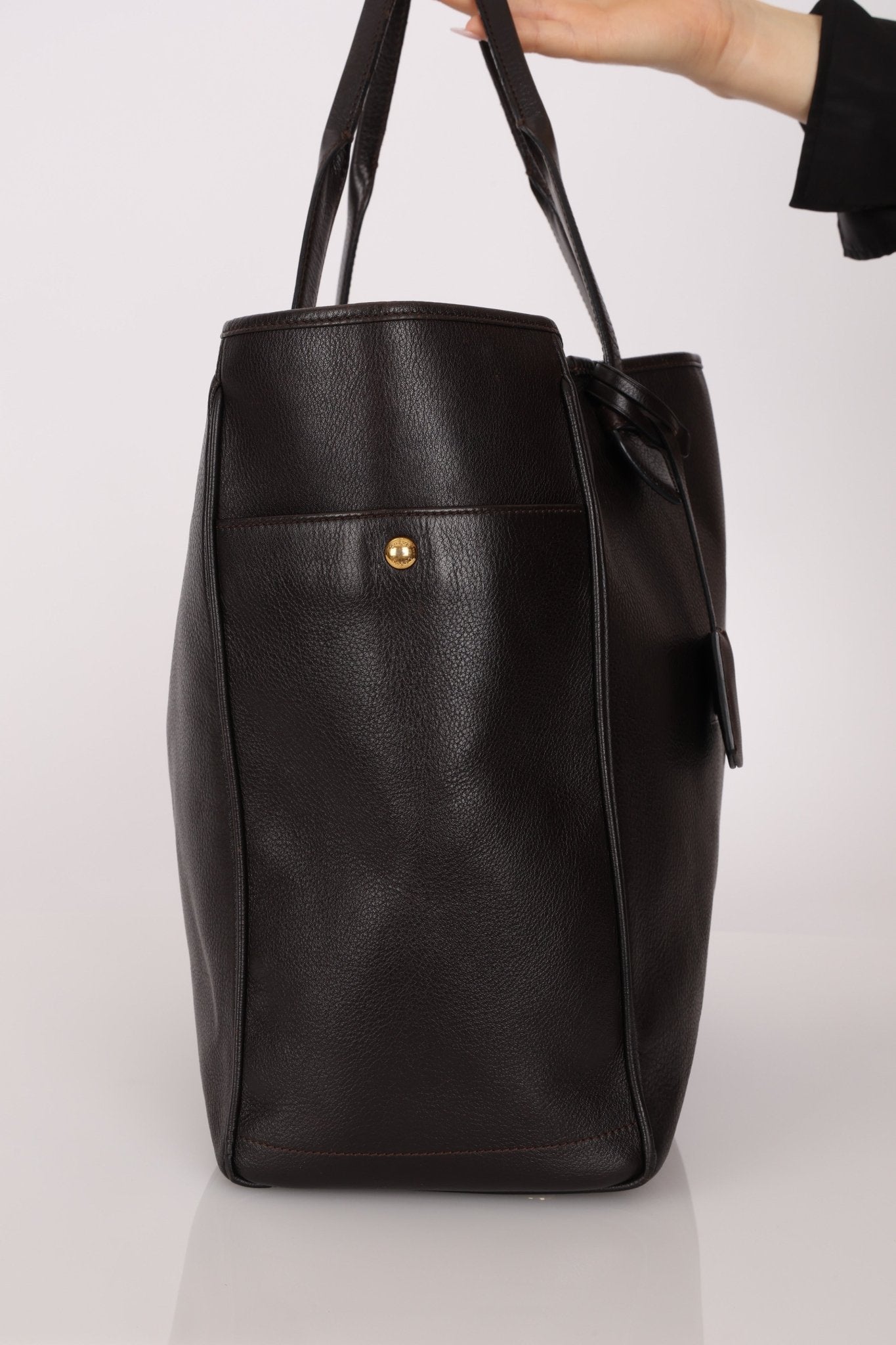 Loewe Leather Embossed Logo Tote Bag - FashioNica