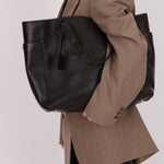 Loewe Leather Embossed Logo Tote Bag - FashioNica