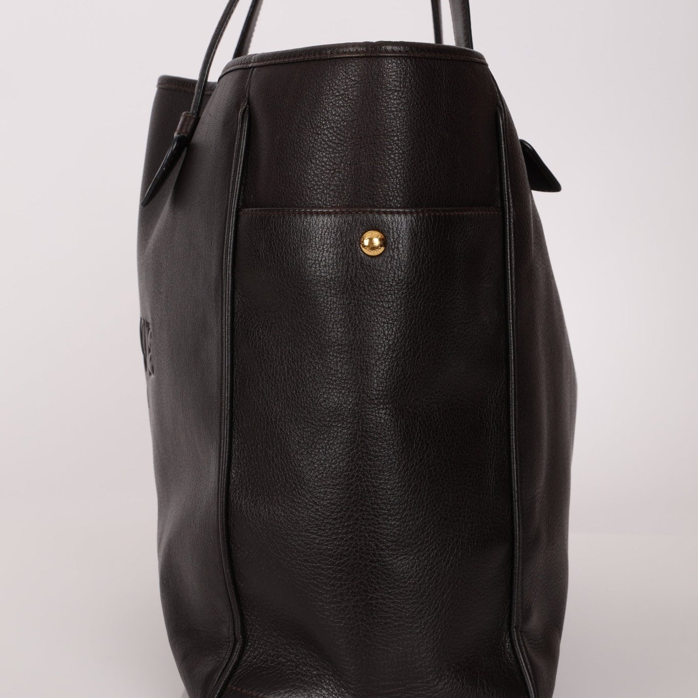 Loewe Leather Embossed Logo Tote Bag - FashioNica