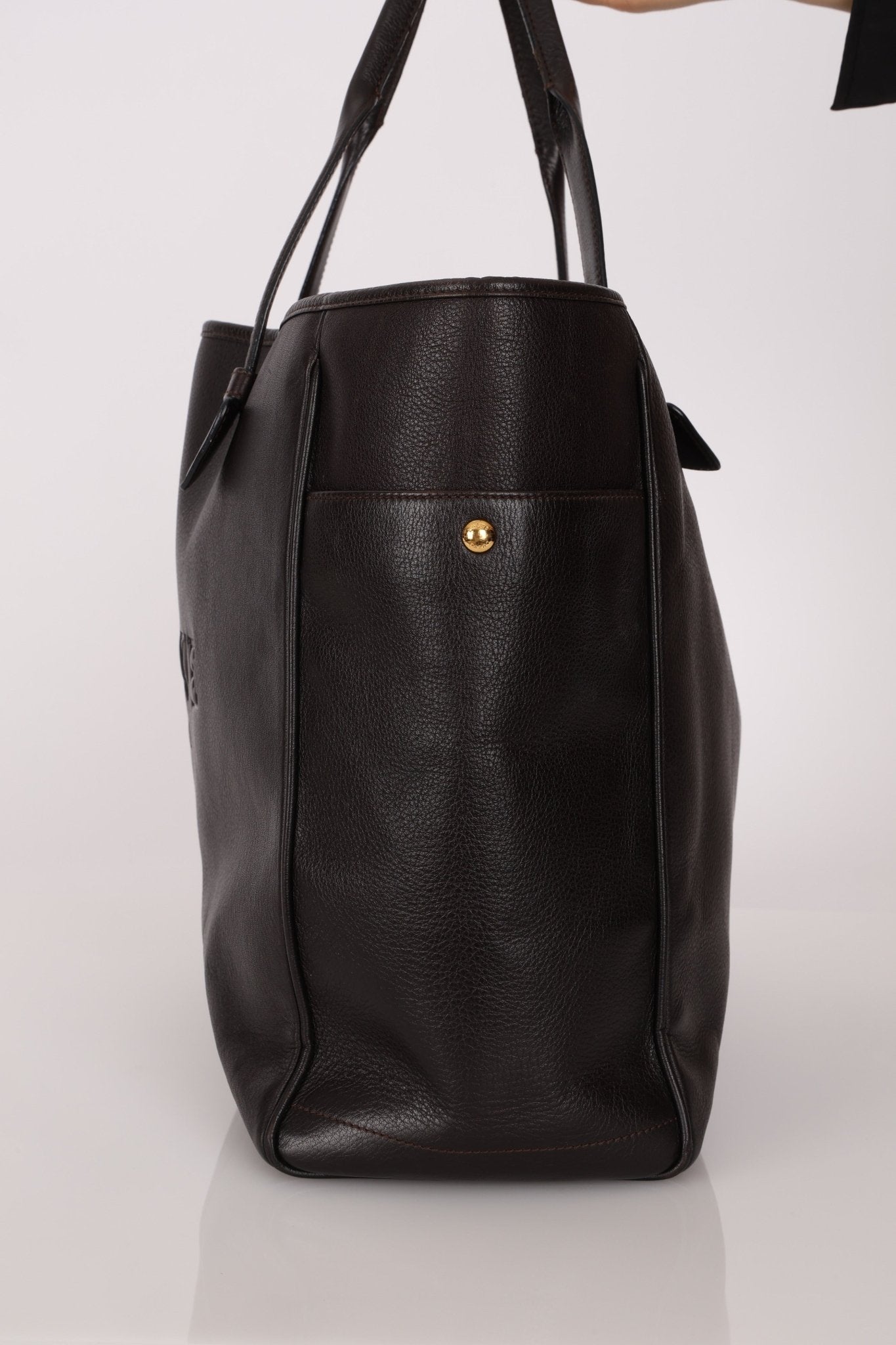 Loewe Leather Embossed Logo Tote Bag - FashioNica