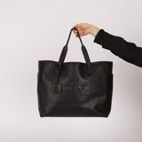 Loewe Leather Embossed Logo Tote Bag - FashioNica