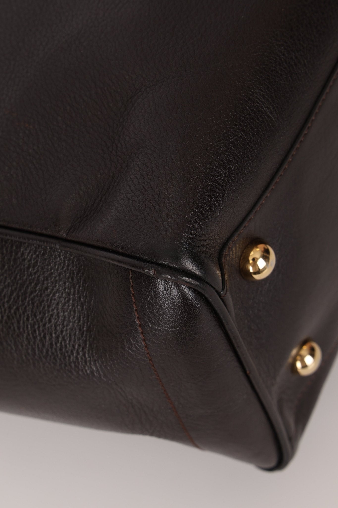 Loewe Leather Embossed Logo Tote Bag - FashioNica