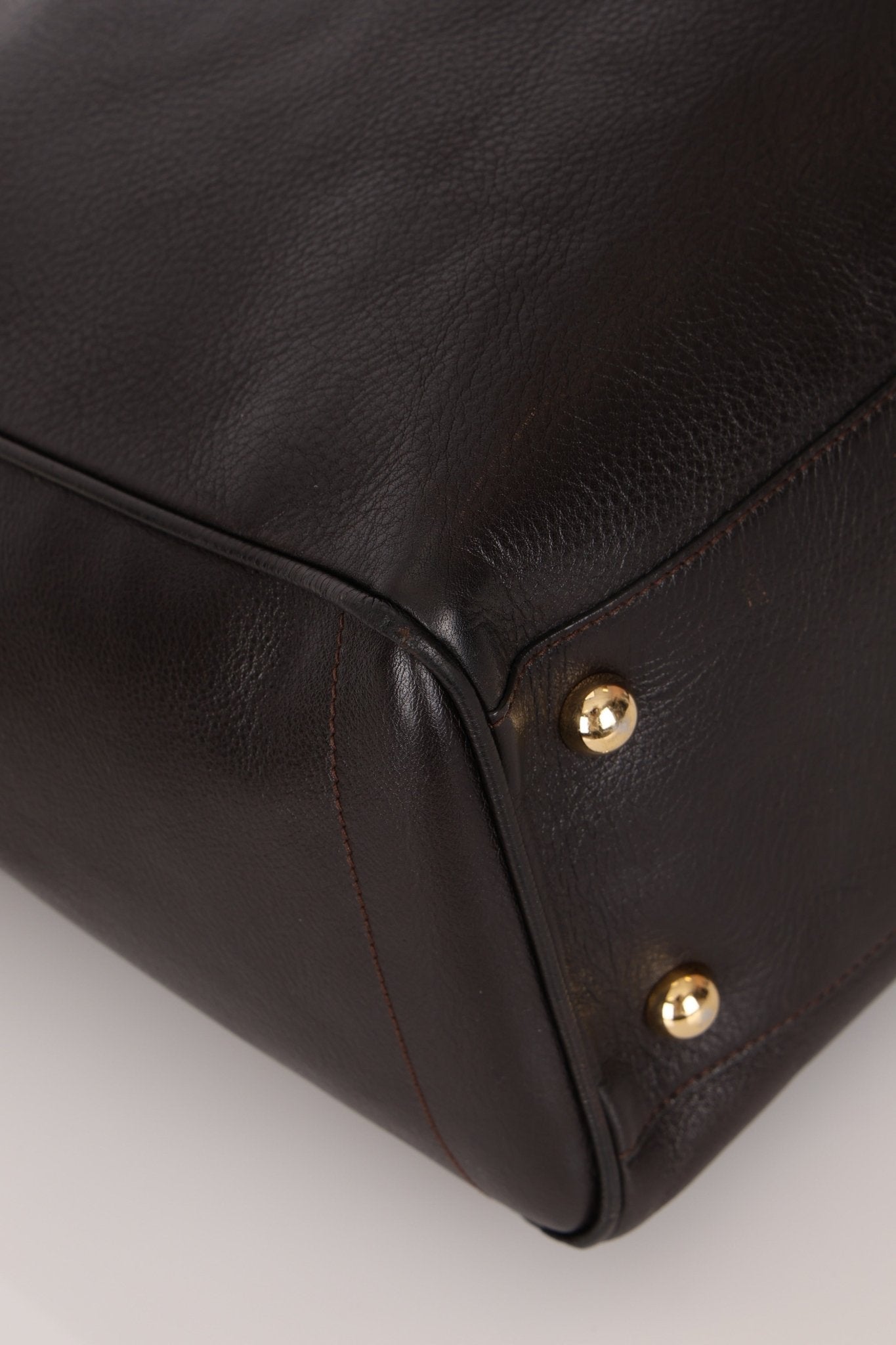 Loewe Leather Embossed Logo Tote Bag - FashioNica