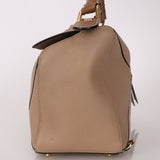 Loewe Leather Medium Taupe Pebbled Bicolor Puzzle - FashioNica