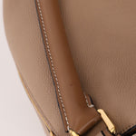 Loewe Leather Medium Taupe Pebbled Bicolor Puzzle - FashioNica