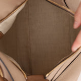 Loewe Leather Medium Taupe Pebbled Bicolor Puzzle - FashioNica