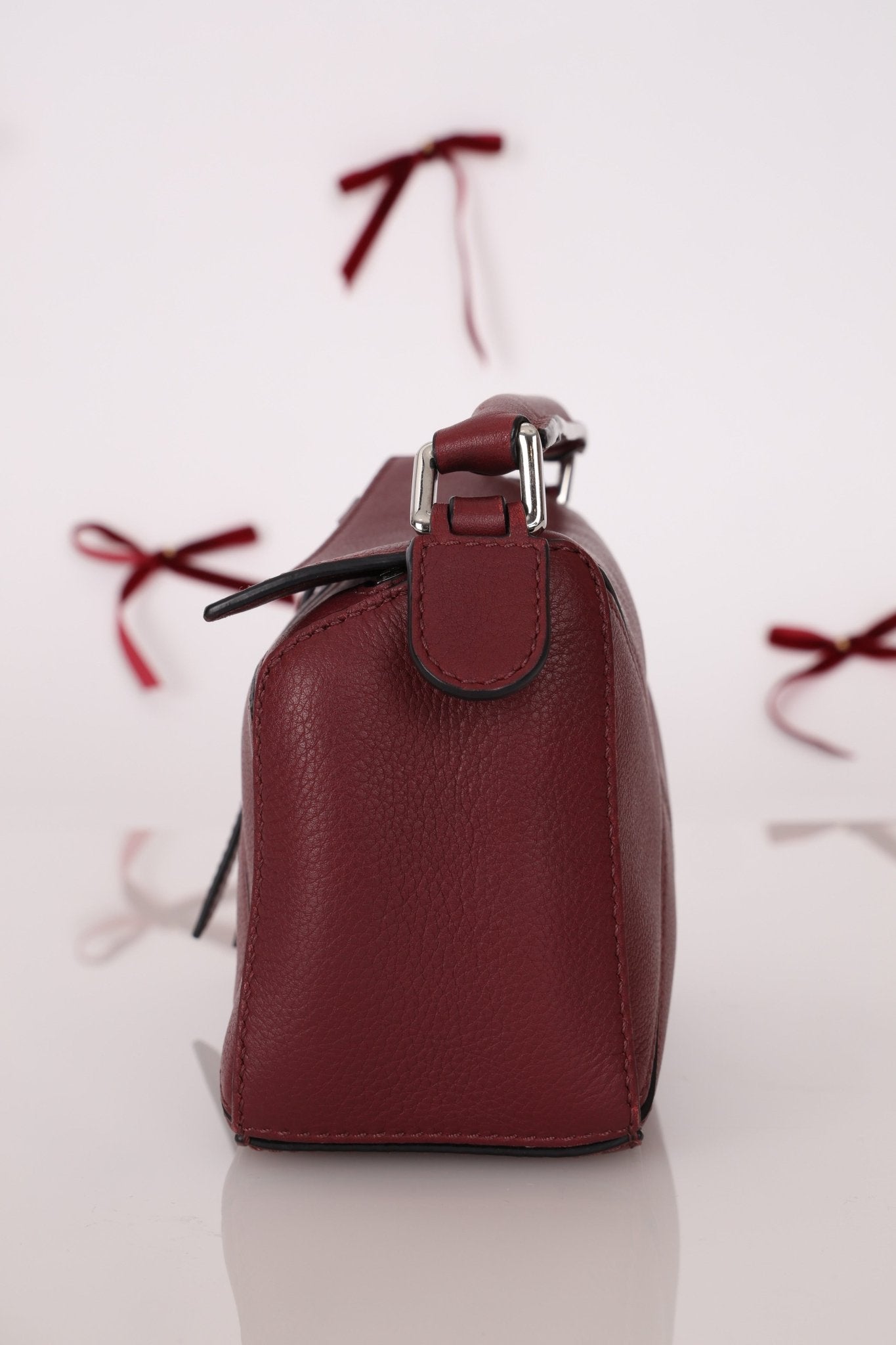 Loewe Leather Mini Puzzle Bag with Loewe Rugby Strap - FashioNica