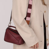 Loewe Leather Mini Puzzle Bag with Loewe Rugby Strap - FashioNica