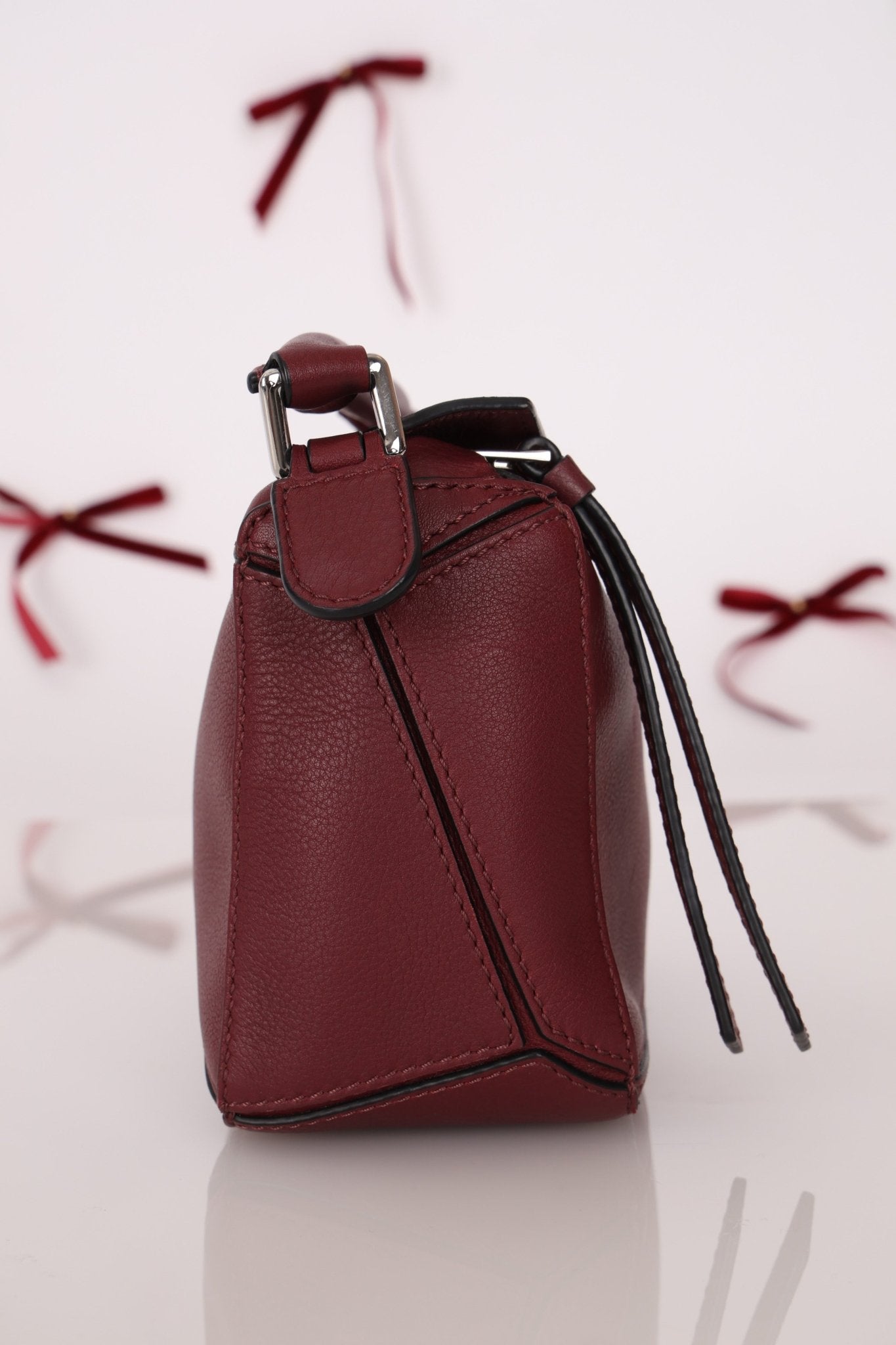 Loewe Leather Mini Puzzle Bag with Loewe Rugby Strap - FashioNica