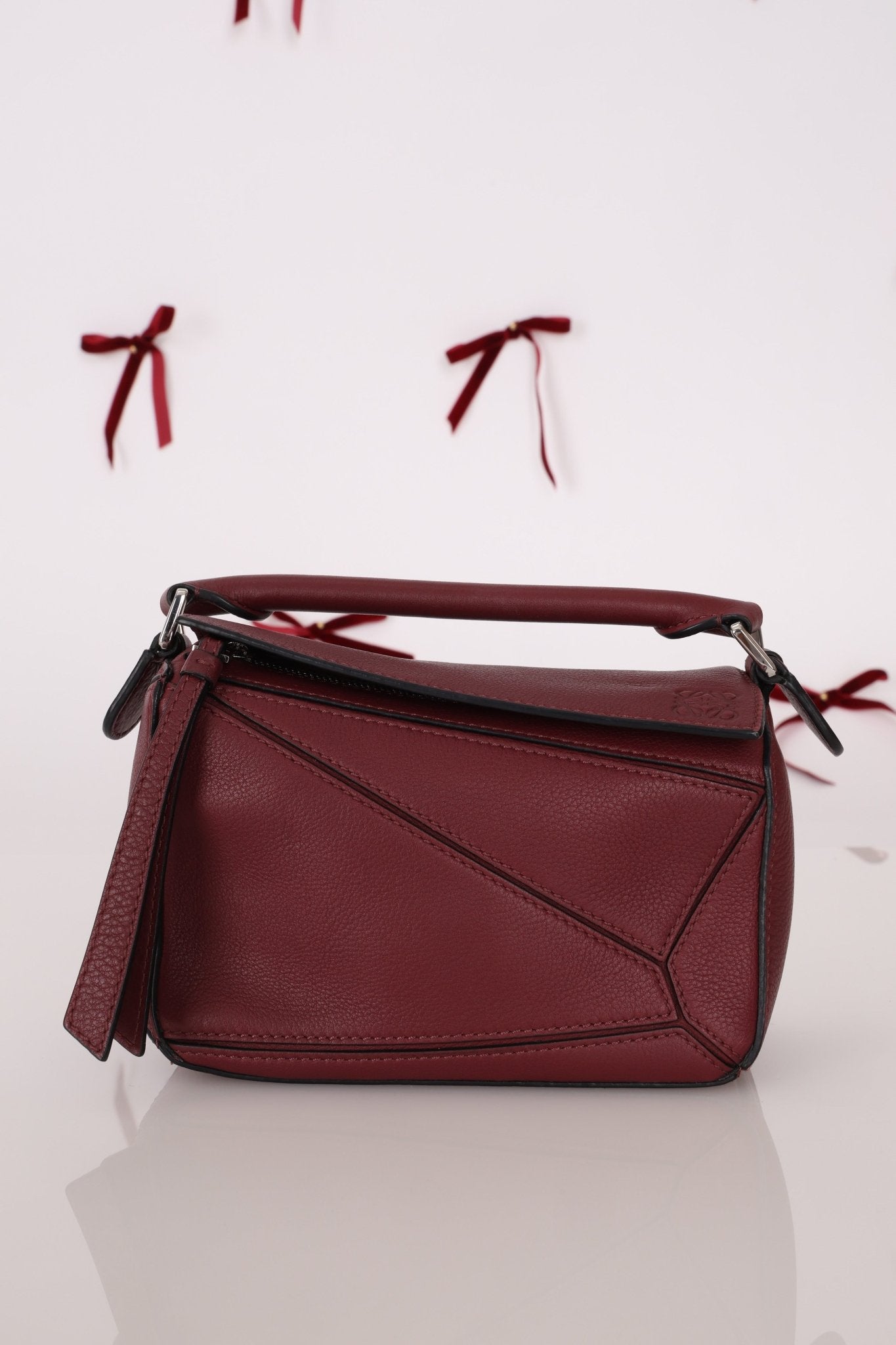 Loewe Leather Mini Puzzle Bag with Loewe Rugby Strap - FashioNica