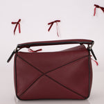 Loewe Leather Mini Puzzle Bag with Loewe Rugby Strap - FashioNica