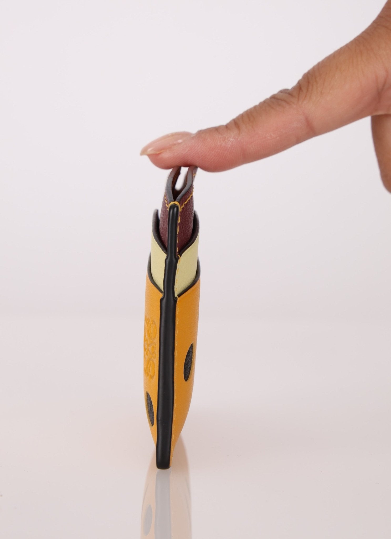 Loewe Leather Passion Fruit Cardholder - FashioNica