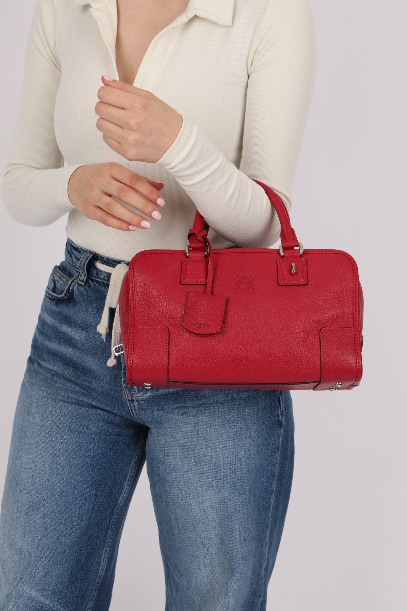 Loewe Leather Raspberry Amazona 28 - FashioNica