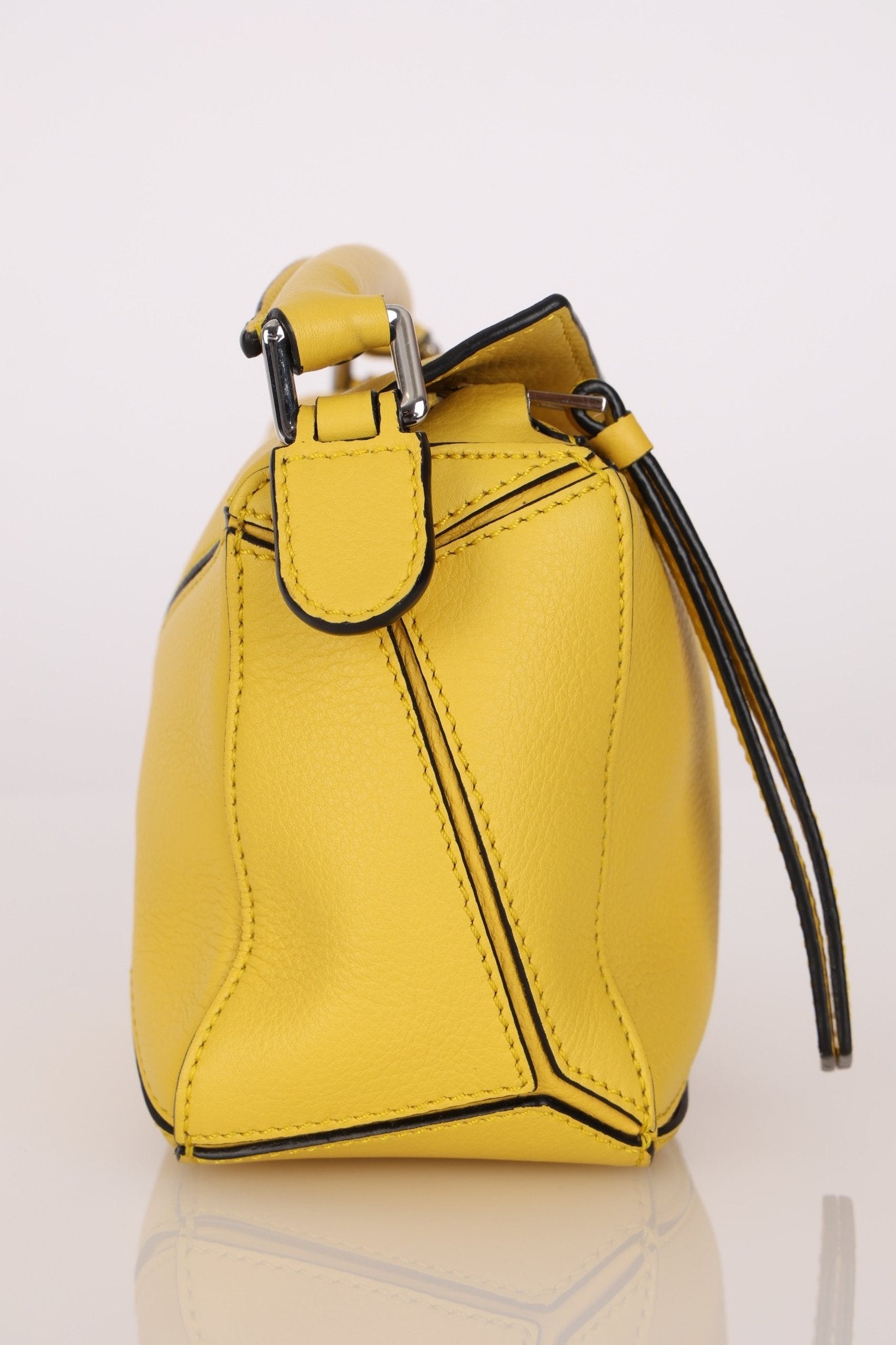 Loewe Lemon Yellow Mini Puzzle Bag - FashioNica