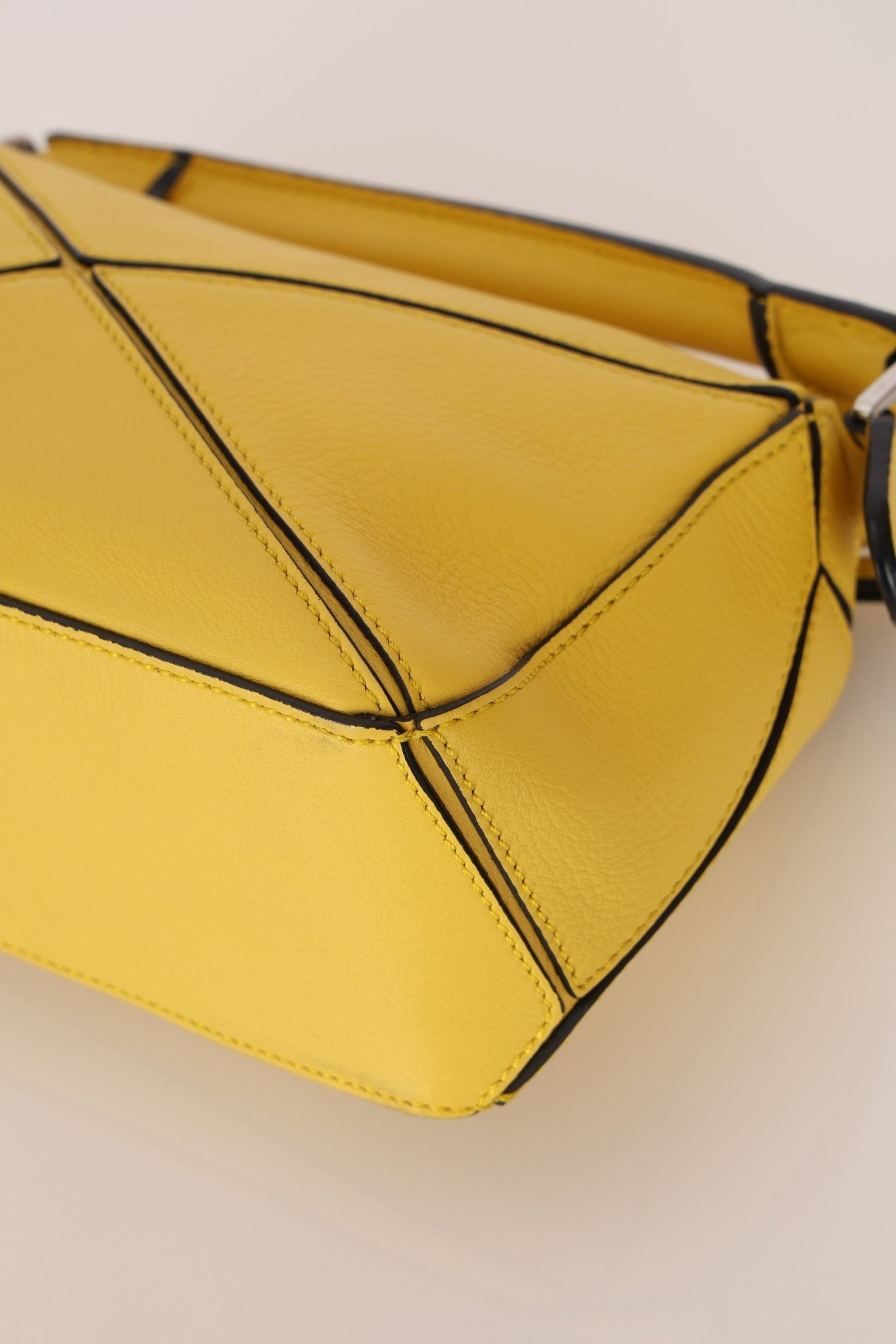 Loewe Lemon Yellow Mini Puzzle Bag - FashioNica