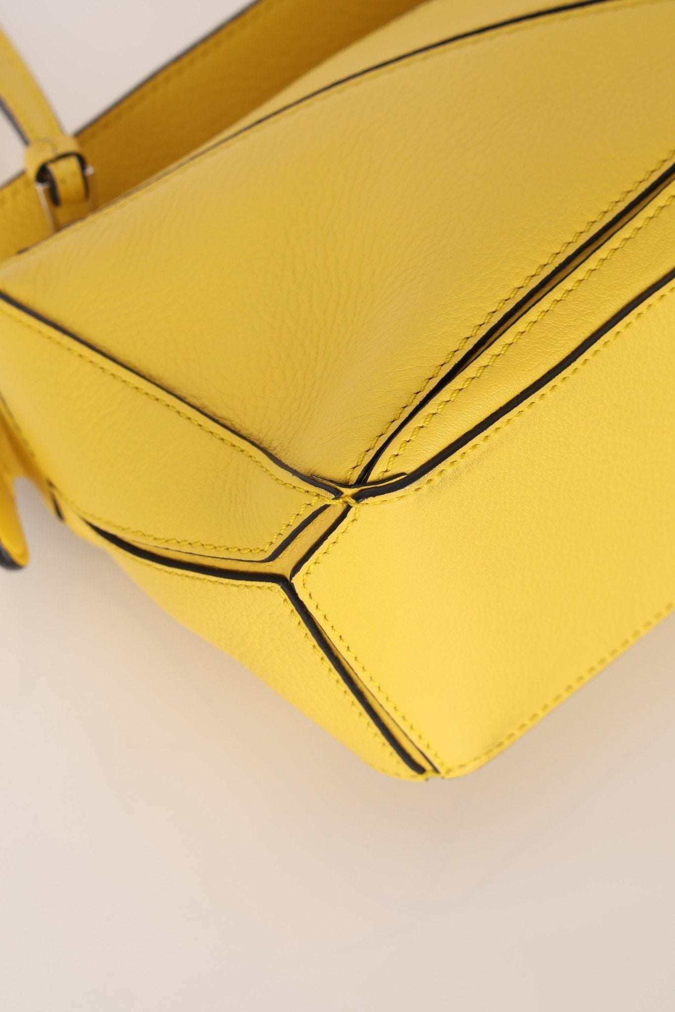 Loewe Lemon Yellow Mini Puzzle Bag - FashioNica