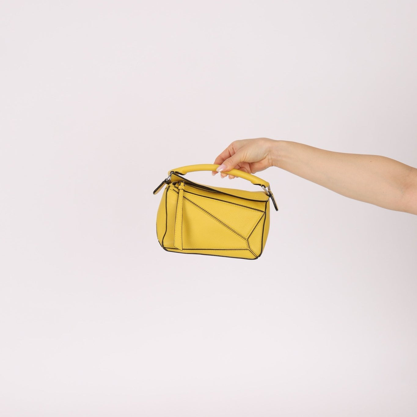 Loewe Lemon Yellow Mini Puzzle Bag - FashioNica