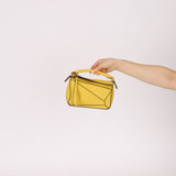 Loewe Lemon Yellow Mini Puzzle Bag - FashioNica