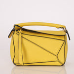 Loewe Lemon Yellow Mini Puzzle Bag - FashioNica