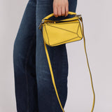 Loewe Lemon Yellow Mini Puzzle Bag - FashioNica