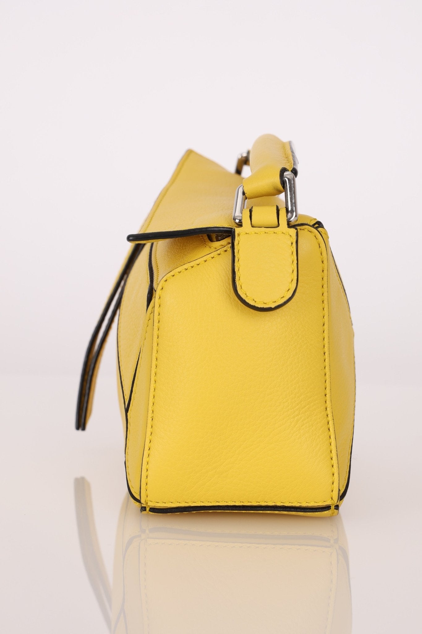 Loewe Lemon Yellow Mini Puzzle Bag - FashioNica