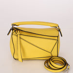 Loewe Lemon Yellow Mini Puzzle Bag - FashioNica