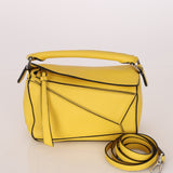 Loewe Lemon Yellow Mini Puzzle Bag - FashioNica