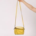 Loewe Lemon Yellow Mini Puzzle Bag - FashioNica