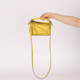 Loewe Lemon Yellow Mini Puzzle Bag - FashioNica