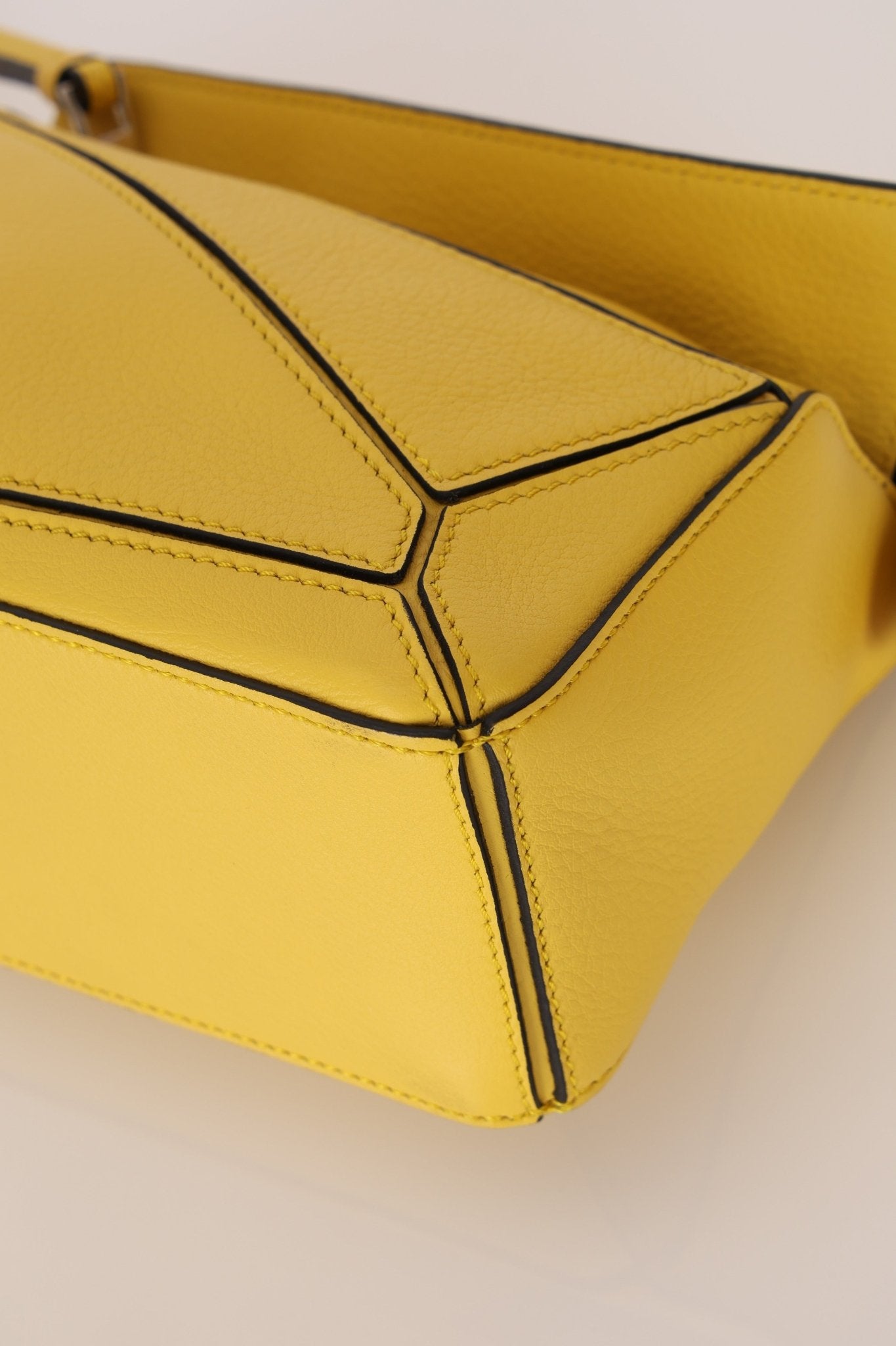 Loewe Lemon Yellow Mini Puzzle Bag - FashioNica