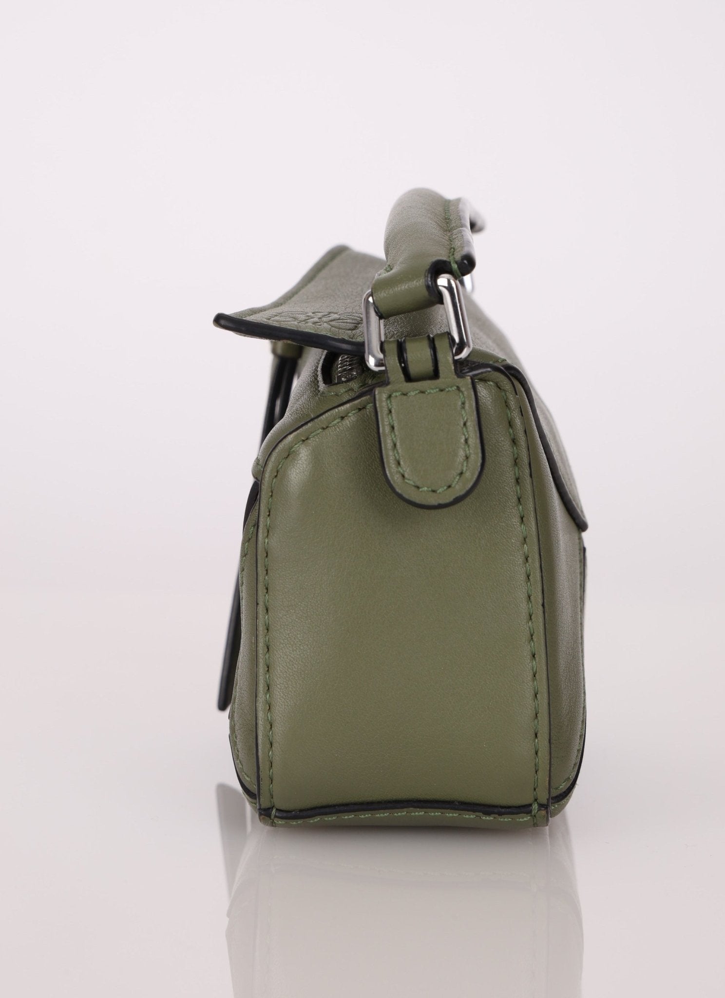 Loewe Matcha Leather Nano Puzzle - FashioNica