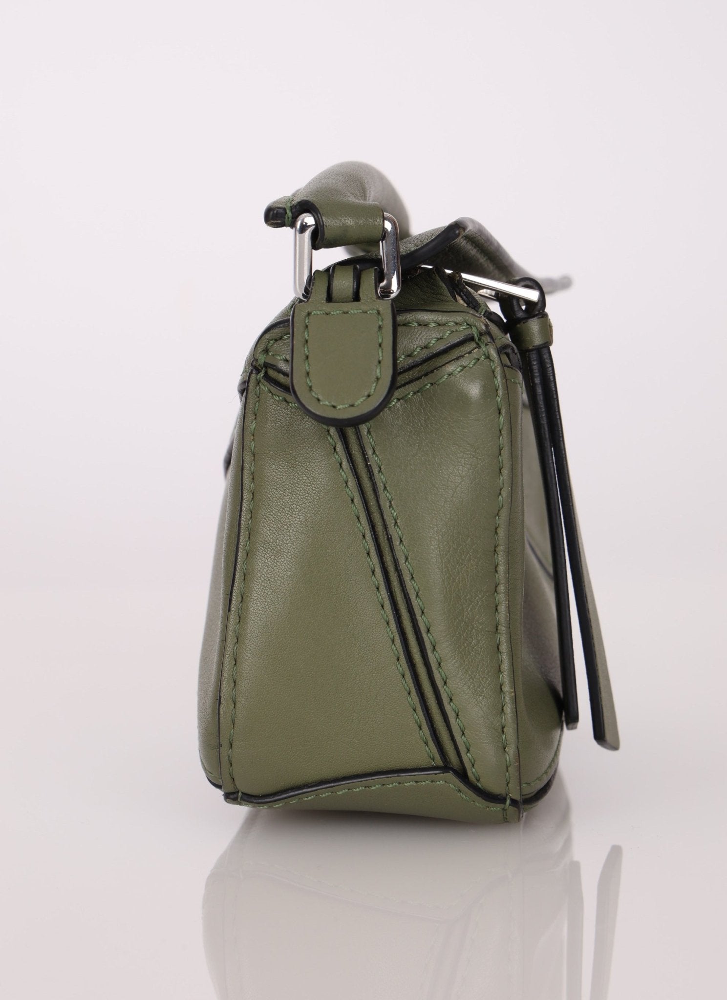Loewe Matcha Leather Nano Puzzle - FashioNica