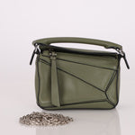 Loewe Matcha Leather Nano Puzzle - FashioNica