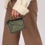 Loewe Matcha Leather Nano Puzzle - FashioNica