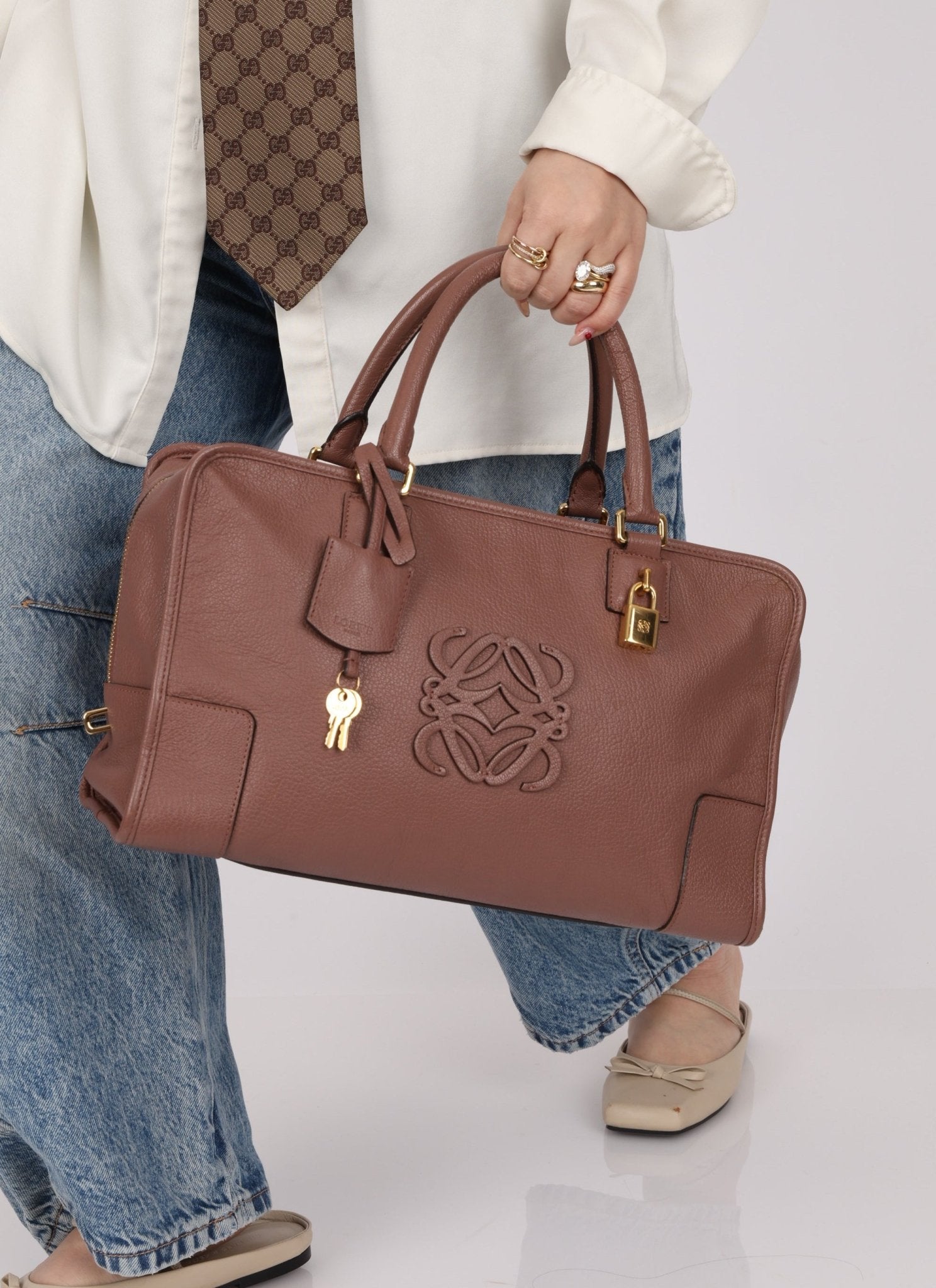 Loewe Mauve Amazona Bag 36 - FashioNica