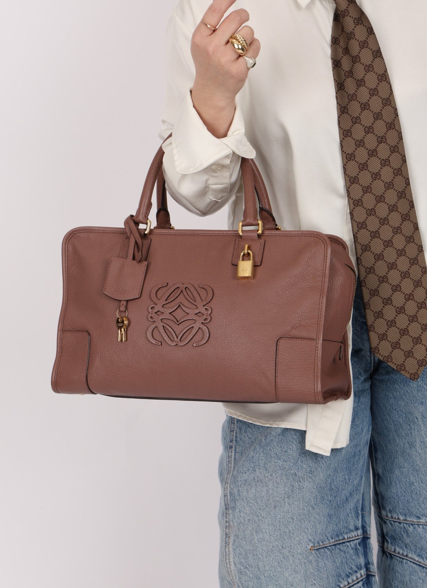 Loewe Mauve Amazona Bag 36 - FashioNica