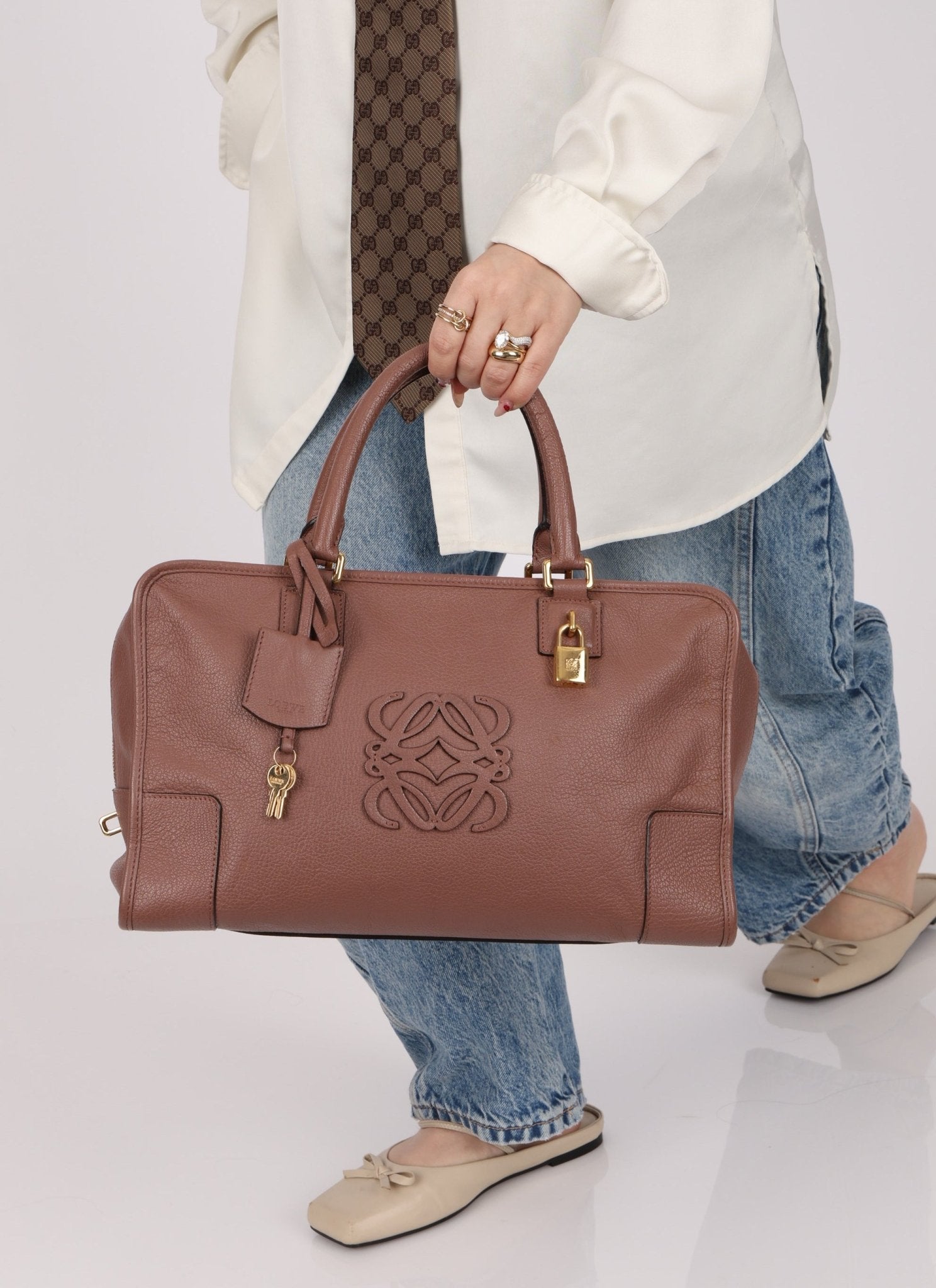 Loewe Mauve Amazona Bag 36 - FashioNica